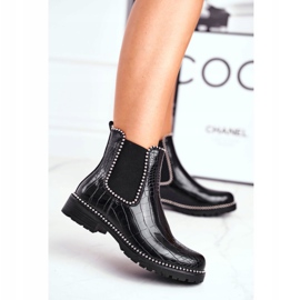 Botines Mujer Botines Chelsea Warm Black Elvina negro 2