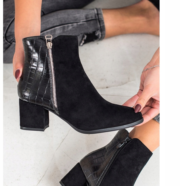 Filippo Botines con estampado de serpiente negro 2 Filippo Botines con estampado de serpiente negro 2