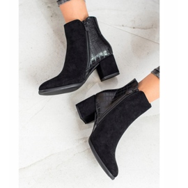 Filippo Botines con estampado de serpiente negro 1 Filippo Botines con estampado de serpiente negro 1