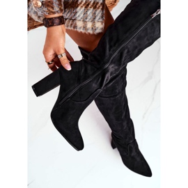 Botas hasta la rodilla para mujer Eco-Suede Black First Time negro 5