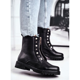Botas cálidas de mujer Black Hypnotized con cremallera en la parte delantera negro 1 Botas cálidas de mujer Black Hypnotized con cremallera en la parte delantera negro 1