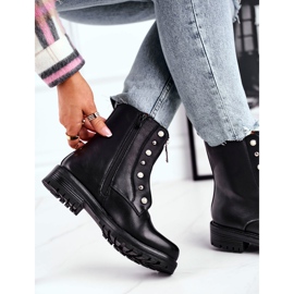 Botas cálidas de mujer Black Hypnotized con cremallera en la parte delantera negro 2