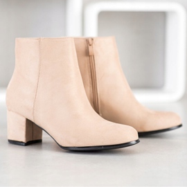 Lovery Botas de Ante Beige 2