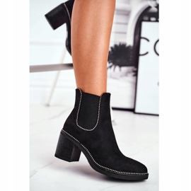 Botas De Mujer Con Tacón Alto Negro Let Me 1