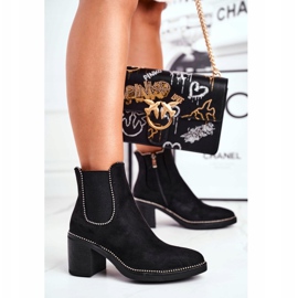 Botas De Mujer Con Tacón Alto Negro Let Me 4