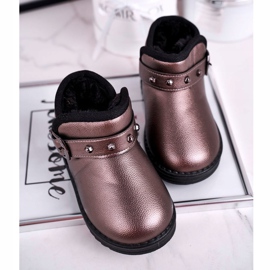 Apawwa Botas de nieve cálidas para niños Jinnie gris multicolor 4