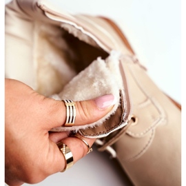 EVE Botas de madera para mujer con aislamiento, beige Tiempo 5