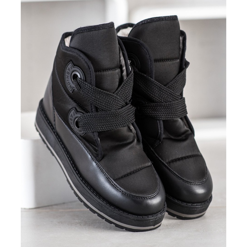 SHELOVET Botas de nieve de moda negro 2 SHELOVET Botas de nieve de moda negro 2