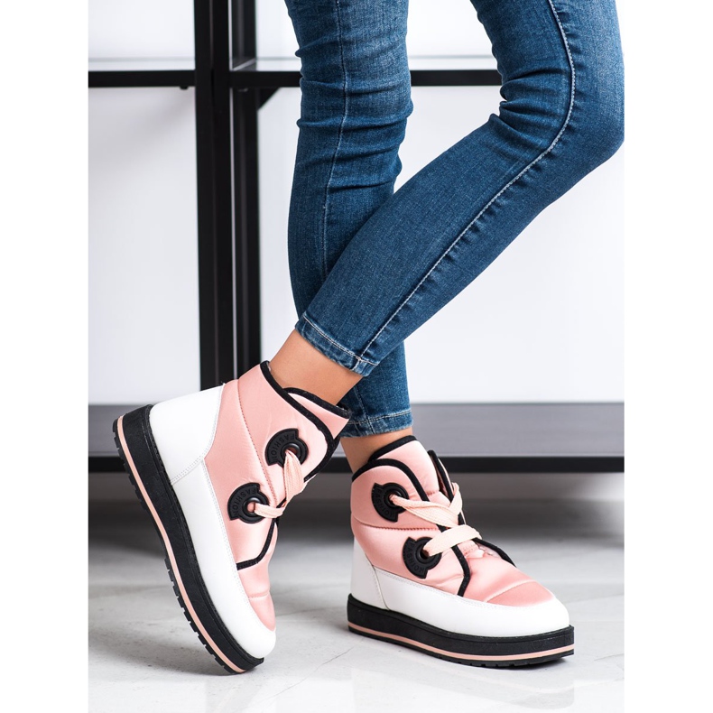 SHELOVET Botas de nieve de moda rosa 1