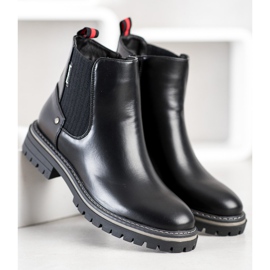 J. Star Botines con cremallera negro 3