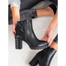 Super Mode Botas calientes en tacones altos negro 1