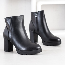 Super Mode Botas calientes en tacones altos negro 2