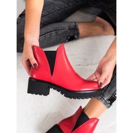 Super Mode Botas sin cordones de piel ecológica rojo 2 Super Mode Botas sin cordones de piel ecológica rojo 2