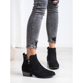 J. Star Botas con cremallera decorativa negro 4