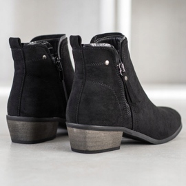 J. Star Botas con cremallera decorativa negro 2