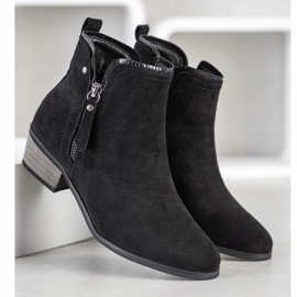 J. Star Botas con cremallera decorativa negro 3