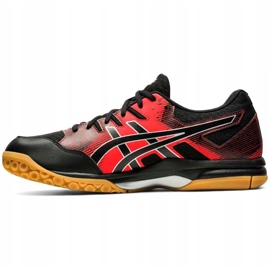 Zapatillas de voleibol Asics Gel Rocket 9 negro-rojo 1071A030 003 para hombre 2