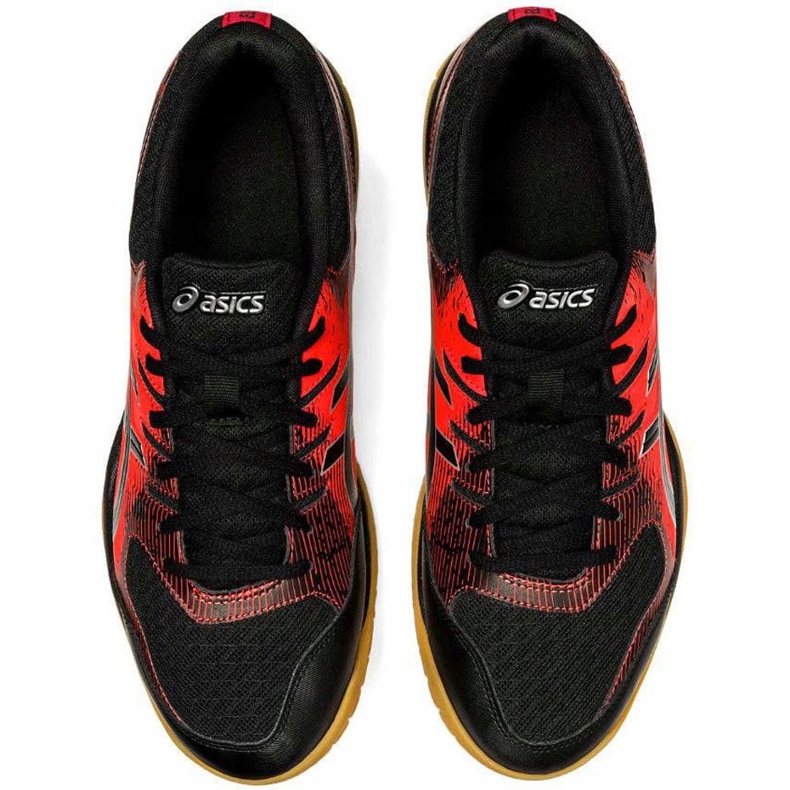 Zapatillas de voleibol Asics Gel Rocket 9 negro-rojo 1071A030 003 para hombre 1