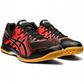 Zapatillas de voleibol Asics Gel Rocket 9 negro-rojo 1071A030 003 para hombre 3