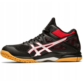 Zapatillas de voleibol Asics Gel-Task Mt 2 negro-rojo 1071A036 004 para hombre 2