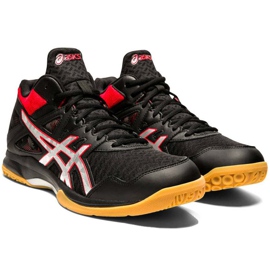 Zapatillas de voleibol Asics Gel-Task Mt 2 negro-rojo 1071A036 004 para hombre 3