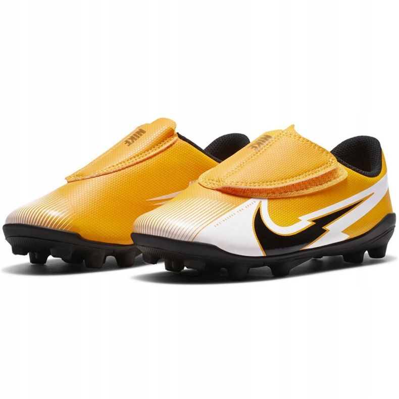 Zapatos de fútbol Nike Mercurial Vapor 13 Club Mg PS (V) Jr AT8162 801 amarillo amarillo 1