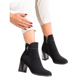 Goodin Botas de gamuza elegantes negro 5
