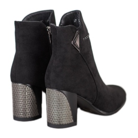 Goodin Botas de gamuza elegantes negro 2