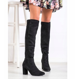Goodin Botas de ante negras negro 1