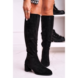 Botas de ante mujer Sergio Leone negro KZ273 1
