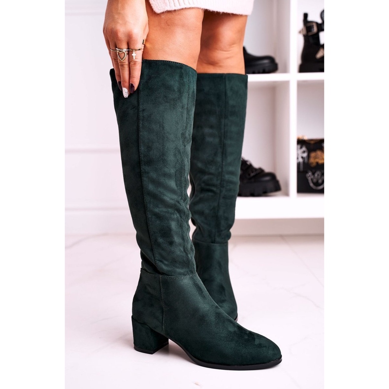 Botas de ante mujer Sergio Leone verde KZ273 1