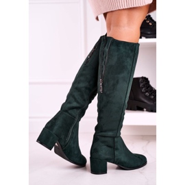 Botas de ante mujer Sergio Leone verde KZ273 3