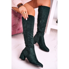 Botas de ante mujer Sergio Leone verde KZ273 4