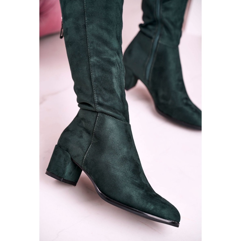 Botas de ante mujer Sergio Leone verde KZ273 2