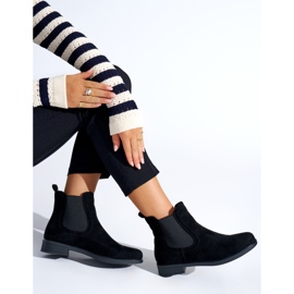SHELOVET Botas Chelsea con estilo negro 3