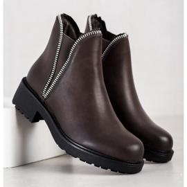 SHELOVET Botas Chelsea con estilo gris 3