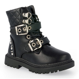 FRROCK Botas Infantiles Calentadas Con Piel Dolly Negra negro dorado 5