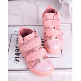 FRROCK Zapatillas para niños High Warm Pink Clifford rosado 2