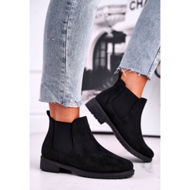Black Shaggy botas negras para mujer negro 1
