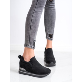 Gogo Zapatos calientes en la plataforma negro 4