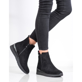 Gogo Botas de cuña cálidas negro 3