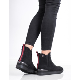 Gogo Botas de cuña cálidas negro 4
