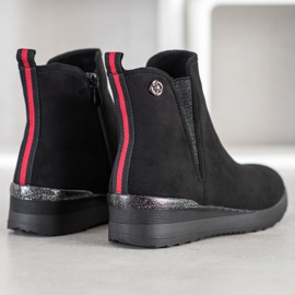 Gogo Botas de cuña cálidas negro 5