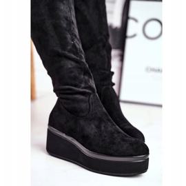 Botas de mujer Sergio Leone en la plataforma negro KZ732 3