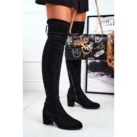 Botas de mujer Sergio Leone lycra negro KZ281 1
