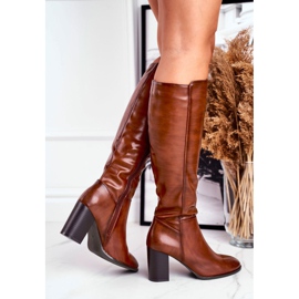 Botas altas de mujer Sergio Leone marrón KZ278 2