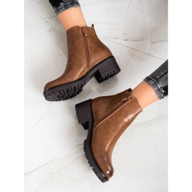 Ideal Shoes Cómodas botas marrones marrón 1