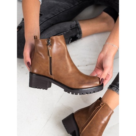Ideal Shoes Cómodas botas marrones marrón 2
