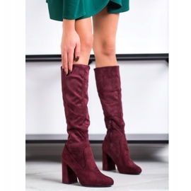 Sweet Shoes Botas granates con estilo rojo multicolor 1
