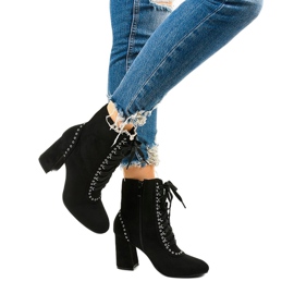 Botines negros de ante ecológico Corstorphine 1 Botines negros de ante ecológico Corstorphine 1